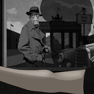 Foto Ruben Brandt, coleccionista