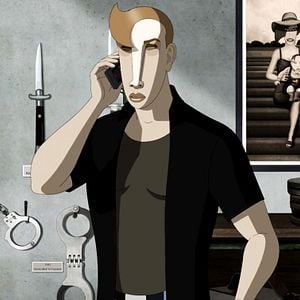 Foto Ruben Brandt, coleccionista