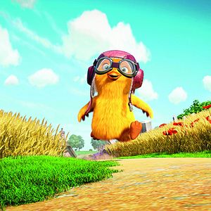 Foto Keinohrhase und Zweiohrküken