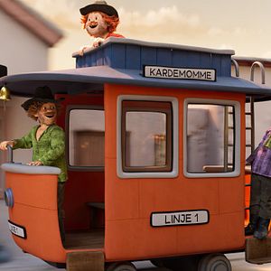 Foto Tres ladrones y un león