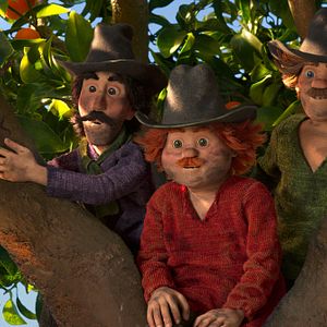 Foto Tres ladrones y un león