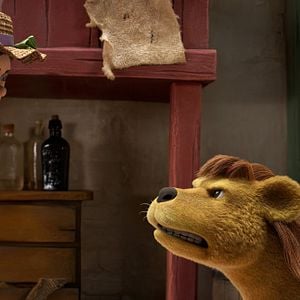 Foto Tres ladrones y un león