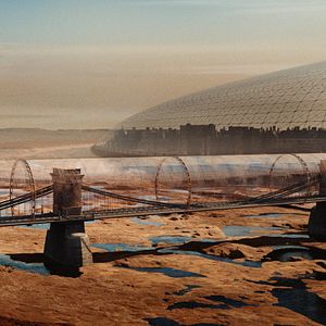 Foto Un cielo de plástico