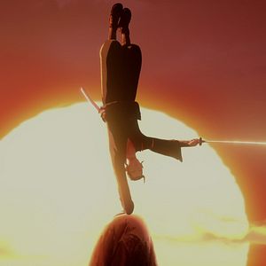 Foto Samurái de ojos azules