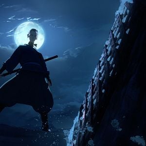 Foto Samurái de ojos azules