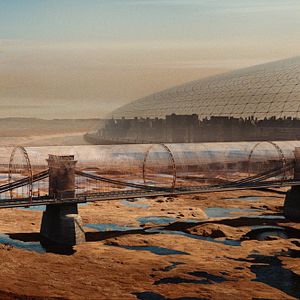 Foto Un cielo de plástico