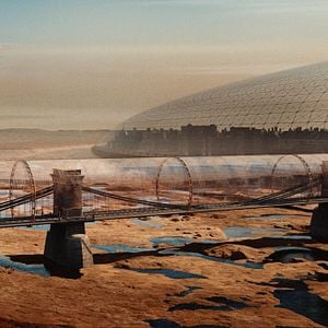 Foto Un cielo de plástico