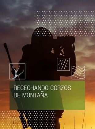 Cartel de Recechando corzos de montaña