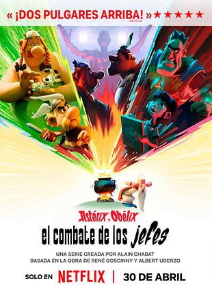 Cartel de Astérix y Obélix: El combate de los jefes