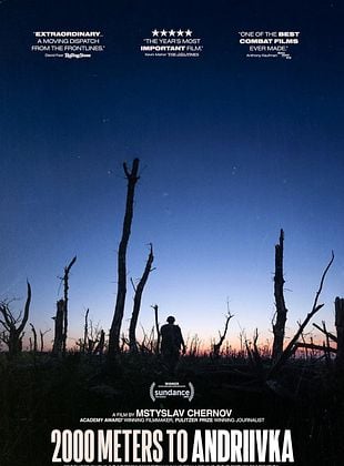 Cartel de 2000 metros hasta Andriivka