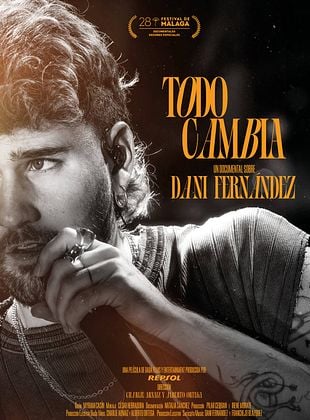 Cartel de Dani Fernández. Todo cambia