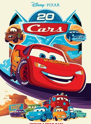 Cartel de Cars: 20 aniversario