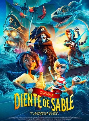 Cartel de  Capitán Diente de Sable y la Condesa de Grel