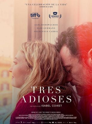 Cartel de  Tres adioses