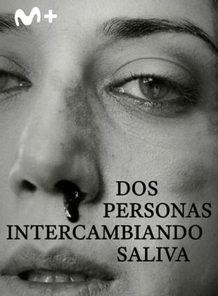 Cartel de Dos personas intercambiando saliva