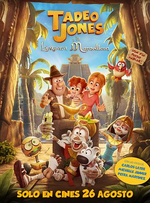 Cartel de Tadeo Jones y la lámpara maravillosa
