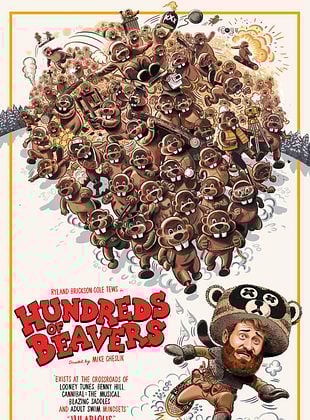 Cartel de  Cientos de castores