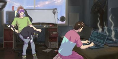 Cartel de Cosas grandes y cuadradas