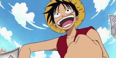 Cartel de Zettai zetsumei ! Mōjū tsukai Morge tai Luffy !