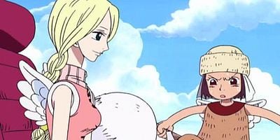 Cartel de Muteki no nōryoku ! Akasareru Enel no shōtai.