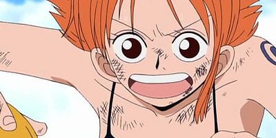 Cartel de Luffy rakka ! Kami no sabaki to Nami no nozomi !!