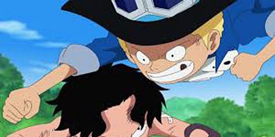 Cartel de Itsuka Umi he! Sannin no Akudō Chikai no Sakazuki.