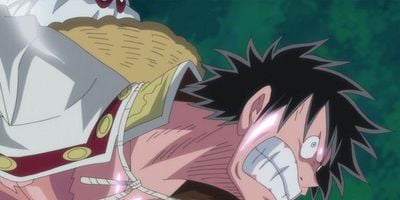 Cartel de Oku no Teki - Rufi VS Senju no Kurakkā !