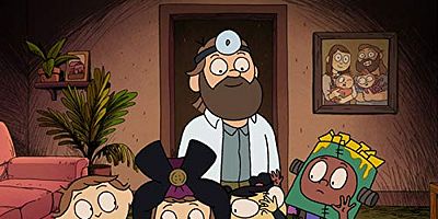 Cartel de Baking is Best with Friends/Danger Bike Man Rides Again