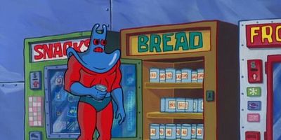 Cartel de Super malvado equipo acuático en acción / Carnada fricasé