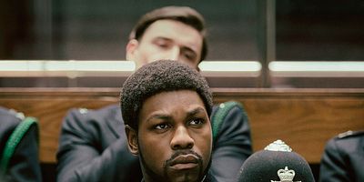 Cartel de Rojo, blanco y azul