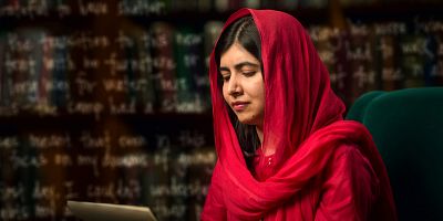 Cartel de Malala Yousafzai