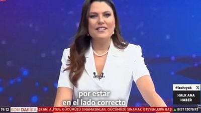 Una presentadora de la tele turca a España: "Gracias por estar en el lado correcto de la historia" noticias imagen