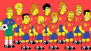 'Los Simpson' fichan a la Selección Española