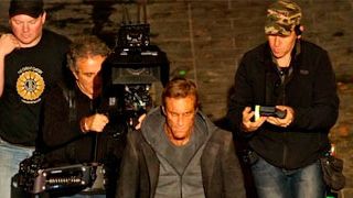 'I, Frankenstein': primera imagen de Aaron Eckhart ('El caballero oscuro') durante el rodaje