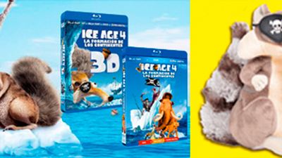 'Ice Age 4', regalamos 2 pack de Blu-Ray 3D + peluche