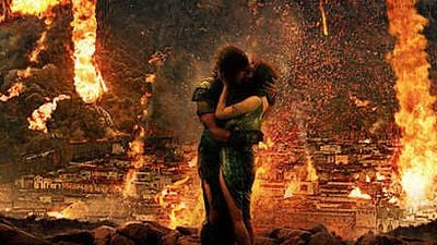 Amor entre la lava en el primer póster de 'Pompeya' noticias imagen