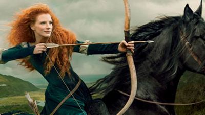 Jessica Chastain como la princesa Merida de Disney/Pixar