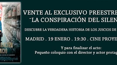 Te invitamos al preestreno de 'La Conspiración del Silencio'