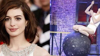 Anne Hathaway recrea el videoclip ‘Wrecking Ball’ de Miley Cyrus  noticias imagen