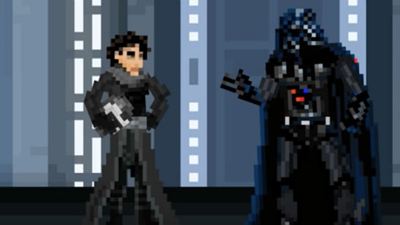 'Star Wars': Los nuevos y los antiguos personajes se conocen en esta tronchante animación en 8 bits
