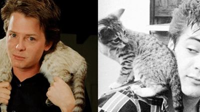 30 imágenes curiosas de famosos con gatos
