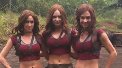 'Jumanji': Karen Gillan, Dwayne Johnson y Kevin Hart comparten divertidas imágenes del rodaje