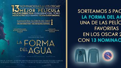¡SORTEAMOS 5 PACKS DE REGALOS DE 'LA FORMA DEL AGUA'!
