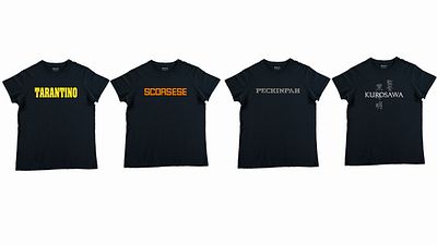 Tarantino, Scorsese y Kurosawa son algunos de los directores de cine que protagonizan las nuevas camisetas de SensaCine noticias imagen