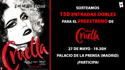 Sorteamos 150 entradas dobles para el preestreno de 'Cruella', en Madrid noticias imagen