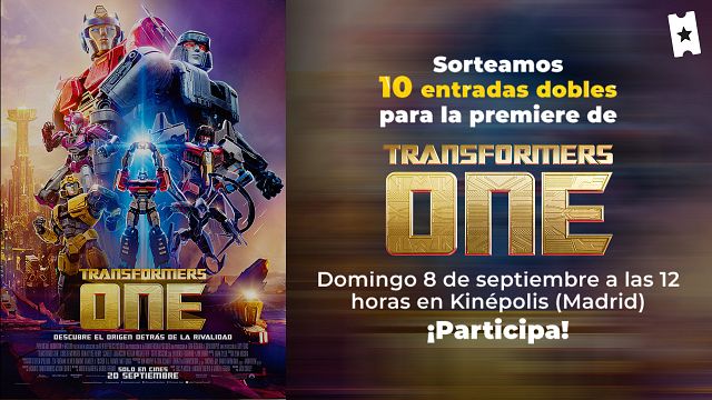 Participa en el sorteo de 10 entradas dobles para el preestreno de 'Transformers One' el próximo 8 de septiembre en Madrid noticias imagen