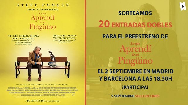 Te invitamos al preestreno de ‘Lo que aprendí de mi pingüino’ en Madrid y Barcelona: Sorteamos 20 entradas dobles para cada pase noticias imagen
