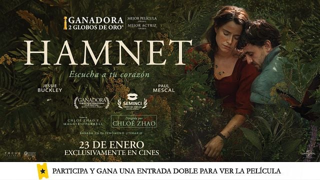 Sorteamos 5 entradas dobles para 'Hamnet', la mejor película en los Globos de Oro y potencial ganadora del Oscar noticias imagen