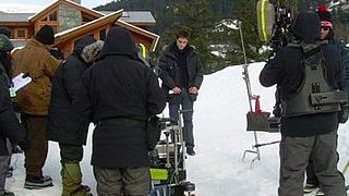 Foto de Robert Pattinson en el set de 'Amanecer'