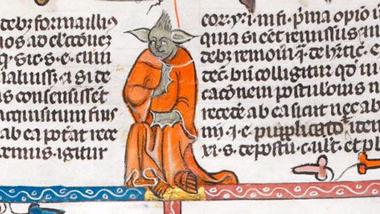 'Star Wars': ¿Es Yoda el que aparece en este manuscrito medieval? noticias imagen